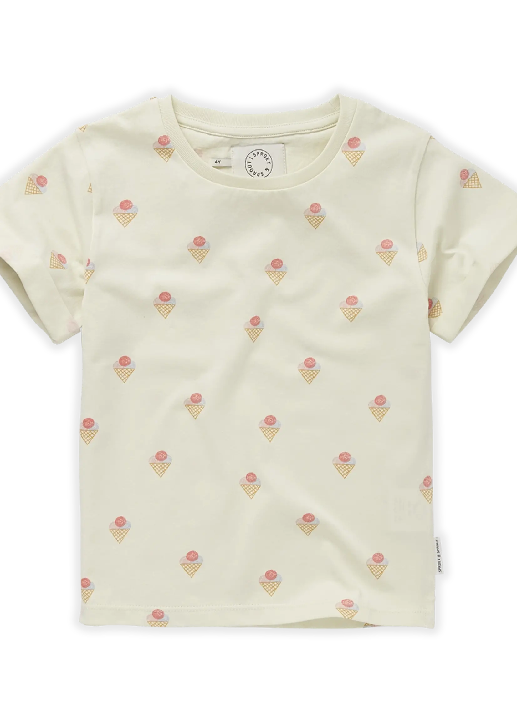 Sproet & Sprout T-shirt Ice cream print. Pear