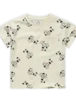 Sproet & Sprout T-shirt pocket Strong man print. Pear