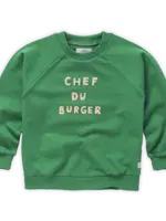 Sproet & Sprout Sweatshirt raglan Chef du burger. Mint