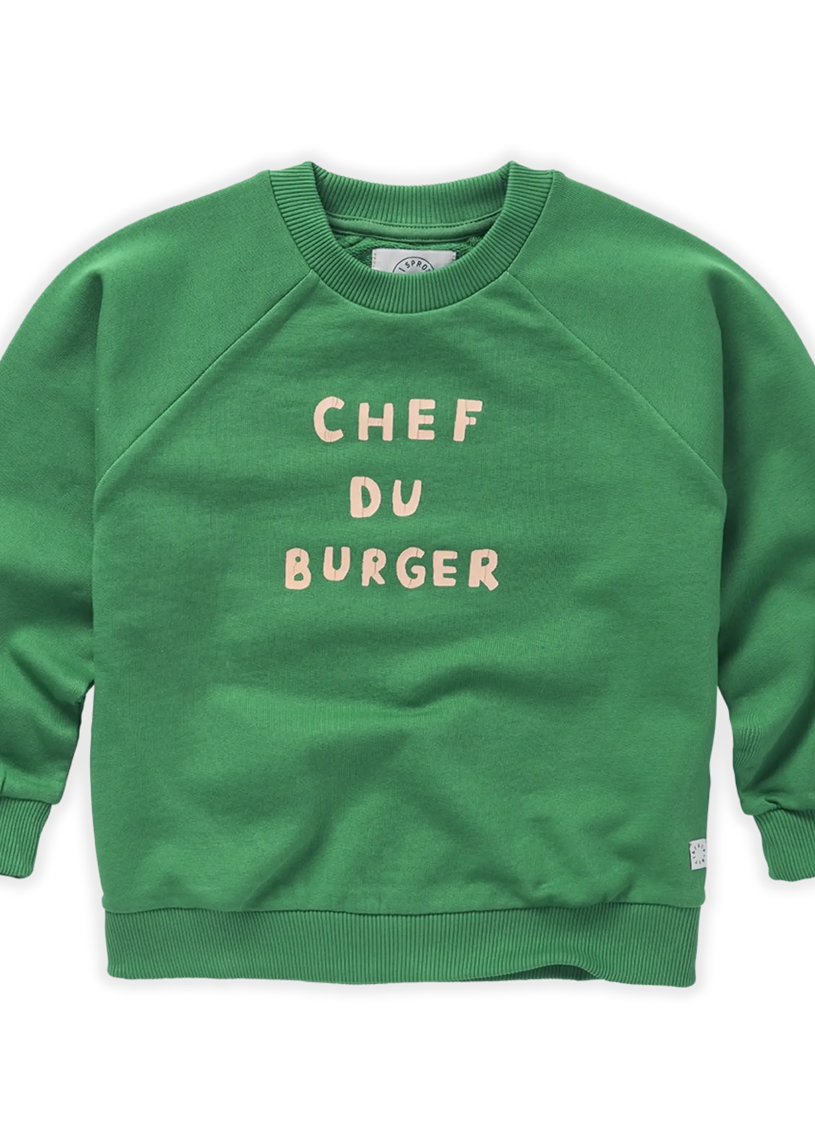 Sproet & Sprout Sweatshirt raglan Chef du burger. Mint