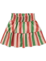 Sproet & Sprout Skirt ruffle Stripe. Coral