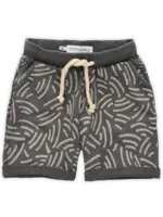 Sproet & Sprout Sweat short Waves print. Asphalt