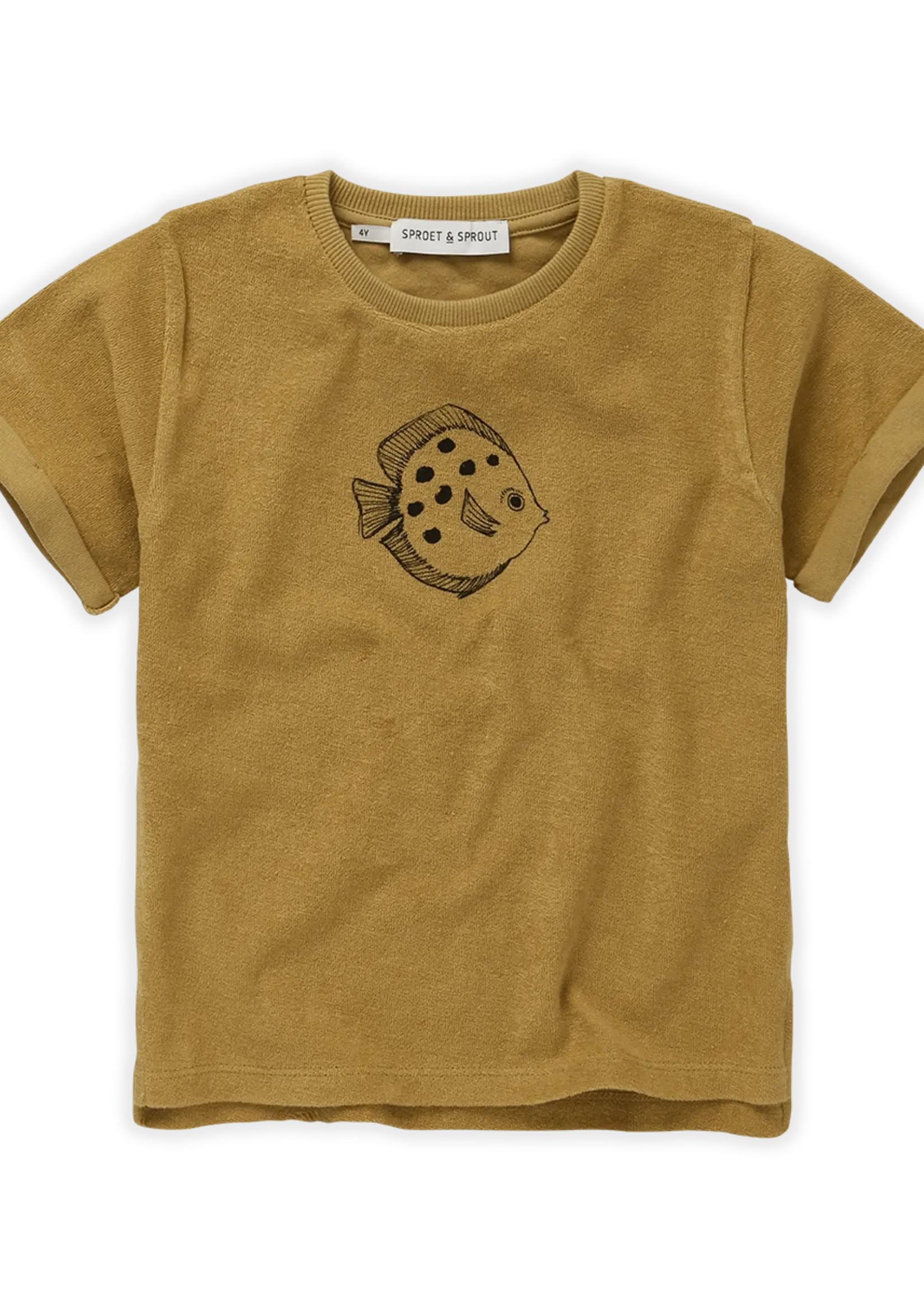 Sproet & Sprout Terry T-shirt Fish. Honey