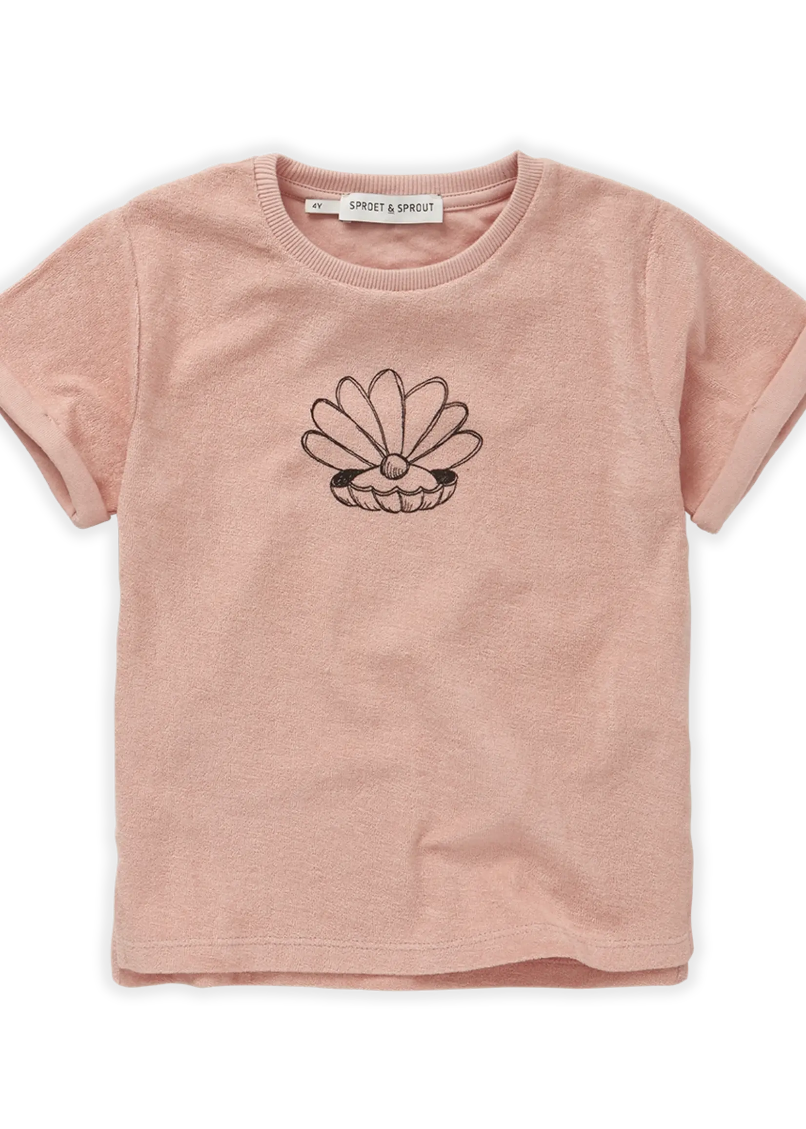 Sproet & Sprout Terry T-shirt Shell. Blossom