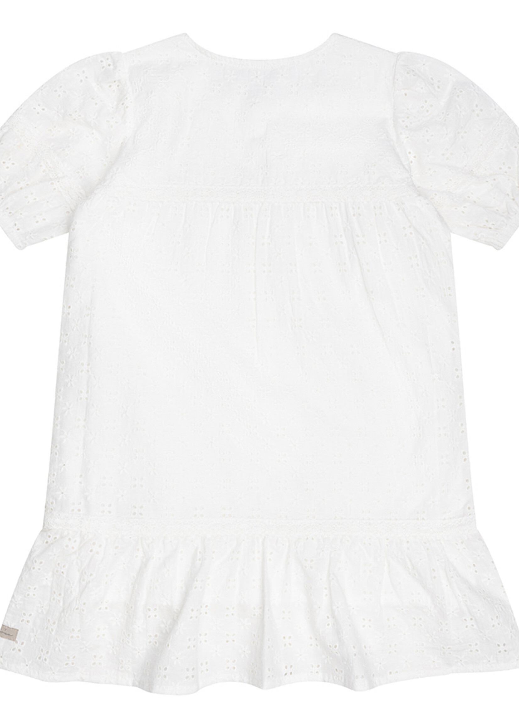 Daily7 Dress Ruffle Broderie, Off White