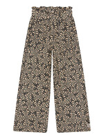 Daily7 Wide Flower Paperbag Pants, Camel sand