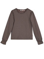 Top Sara jacquard, Black