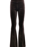 LOOXS Little Little velvet flare pants, Mink Brown