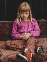 LOOXS Little Little crinkle flare pants, Mini wildflower