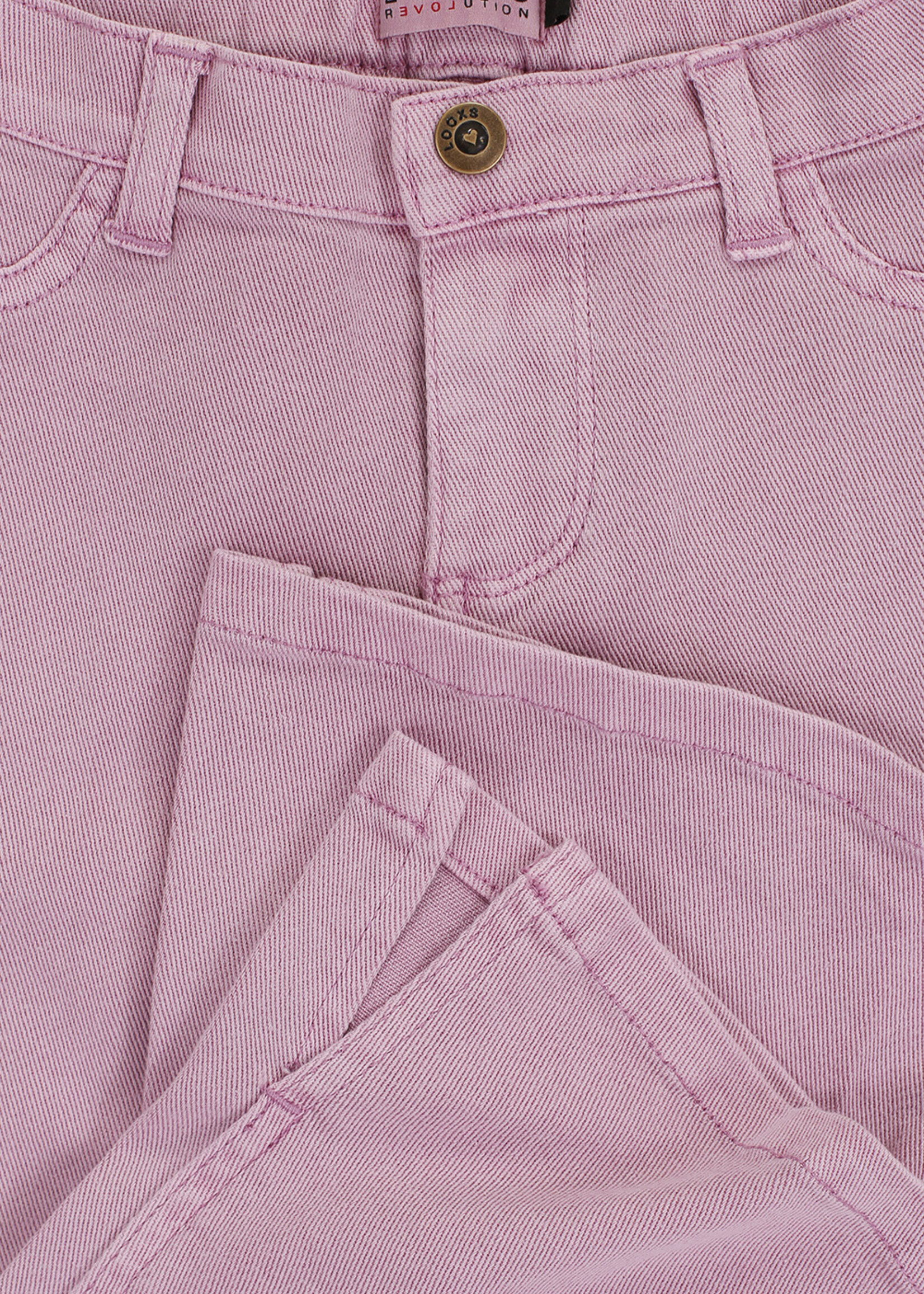 LOOXS Little Little twill flare pants, Purple rain
