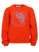 LOOXS Little Little fluo sweater, fluo orange