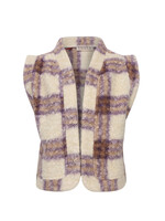 LOOXS Little Little check gilet, Purple check