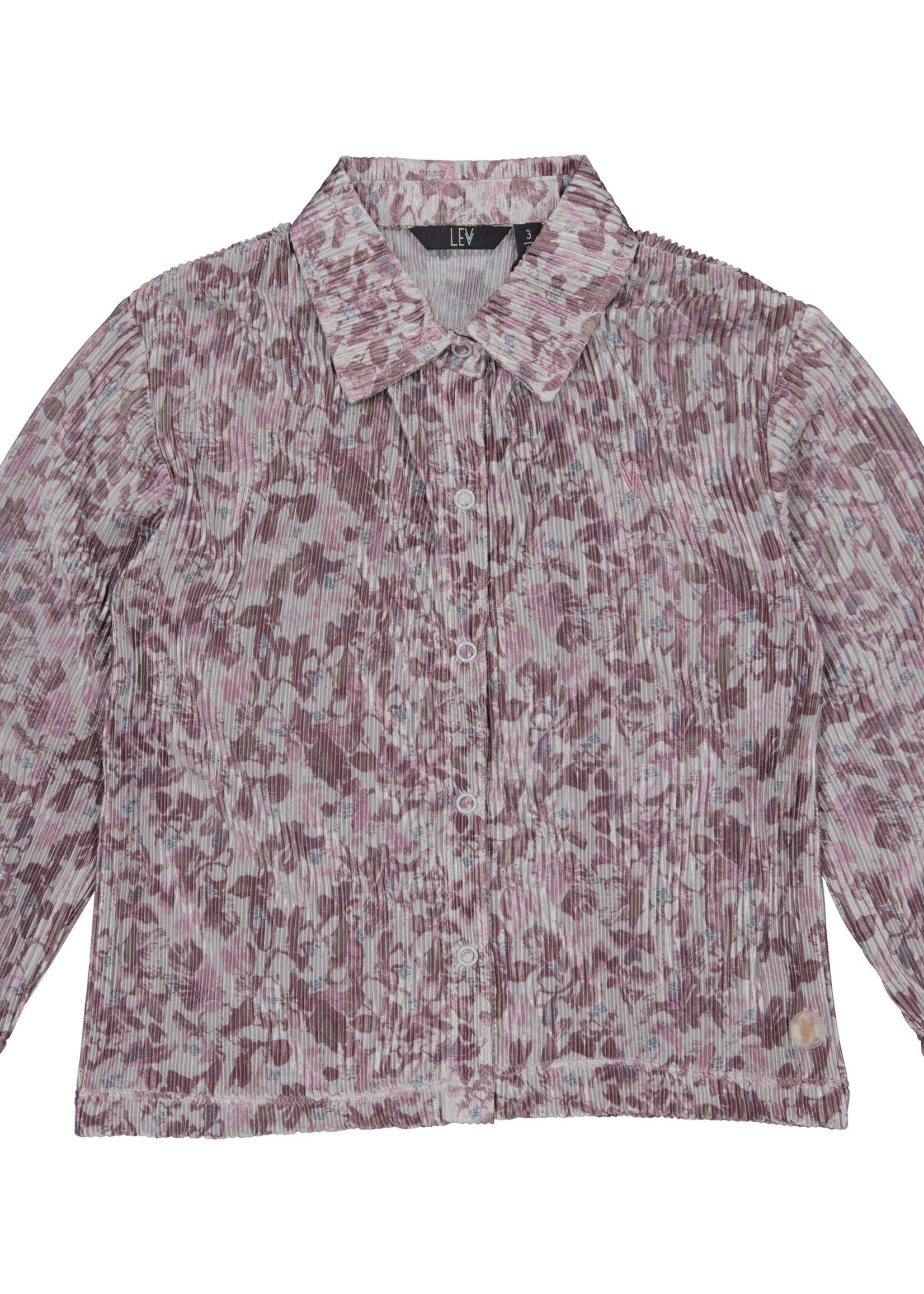 LEVV PIPPILW241, AOP Soft grey flower