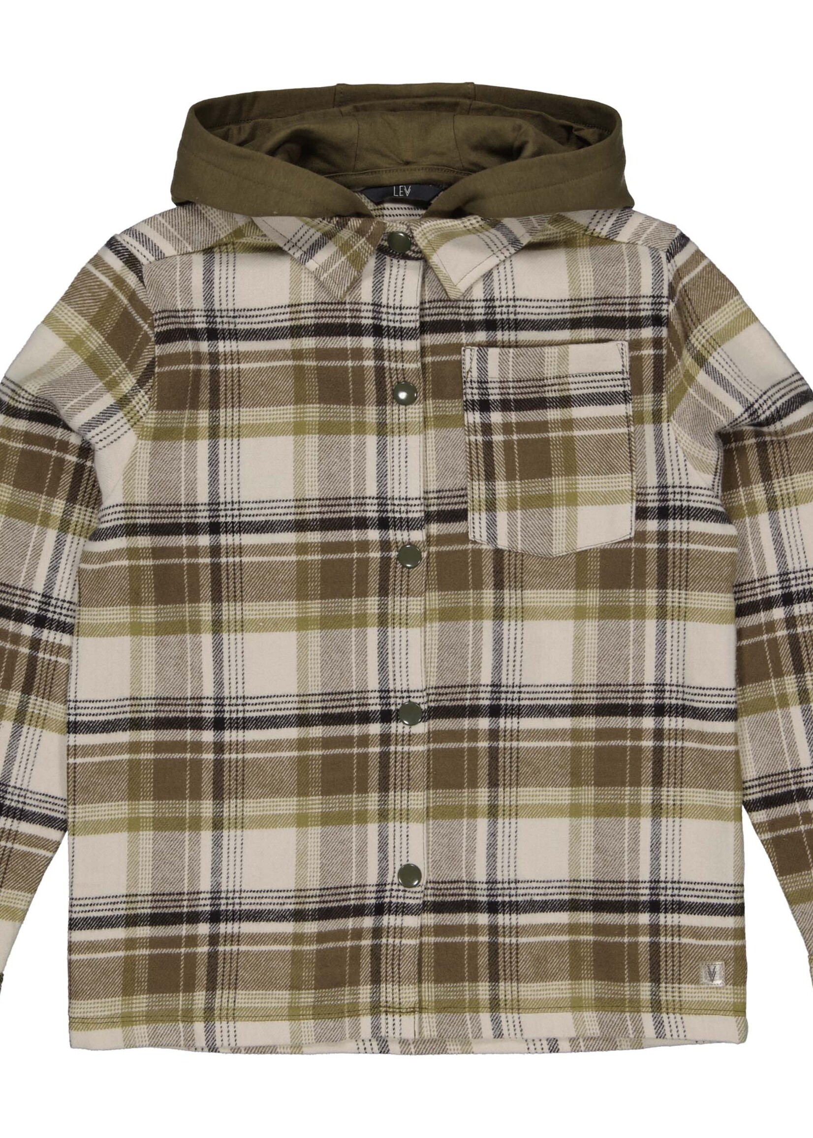 LEVV NIGELLW241, Yarn dye black check