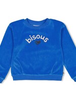 Jubel Sweater Velours - Amour Toujours, Blauw