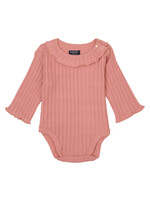 Noppies Girls Bodysuit Fechain long sleeve, Old Rose