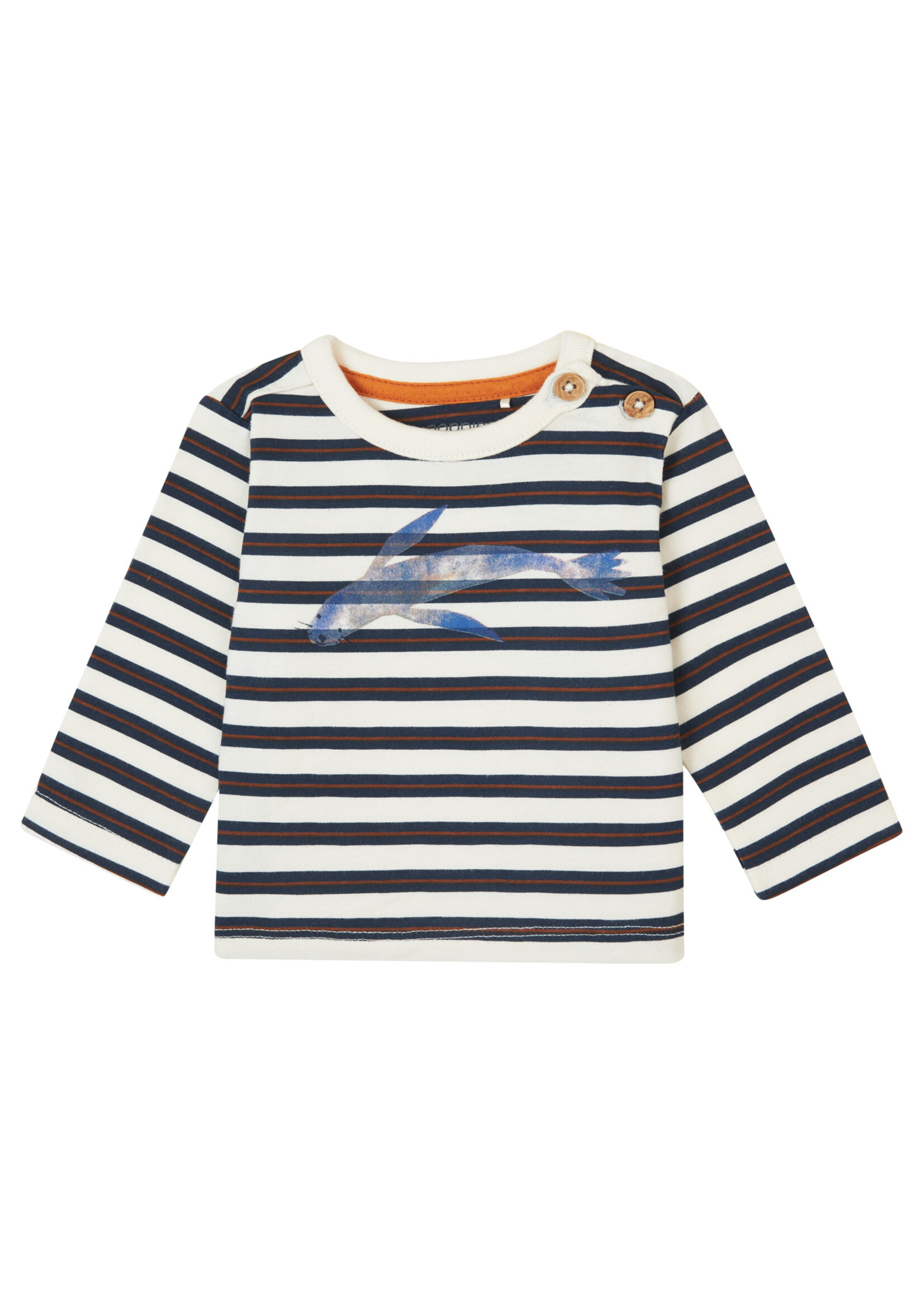 Noppies Boys Tee Ger long sleeve stripe, Buttercream