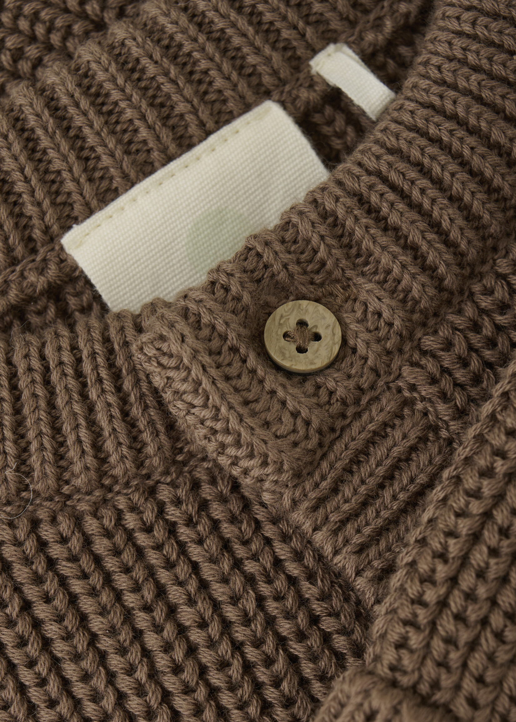 ENFANT Cardigan Knit, Pine Bark