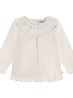 Babyface girls ajour t-shirt longsleeve, creme, BBE24428608