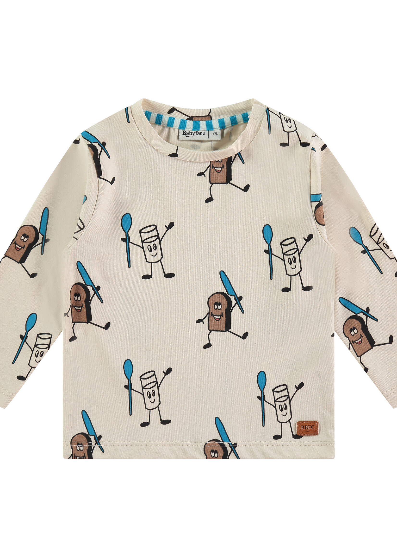 Babyface boys t-shirt long sleeve, cream, BBE24427617