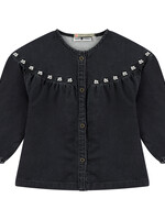 Stains and Stories girls denim blouse, mid grey, SSA24508570