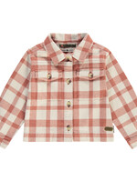 Stains and Stories girls flanel jacket, stone, SSA24508480