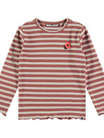 Stains and Stories girls rib t-shirt longsleeve, canyon, SSA24508670