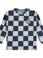 Stains and Stories boys t-shirt long sleeve, blue, SSA24407661
