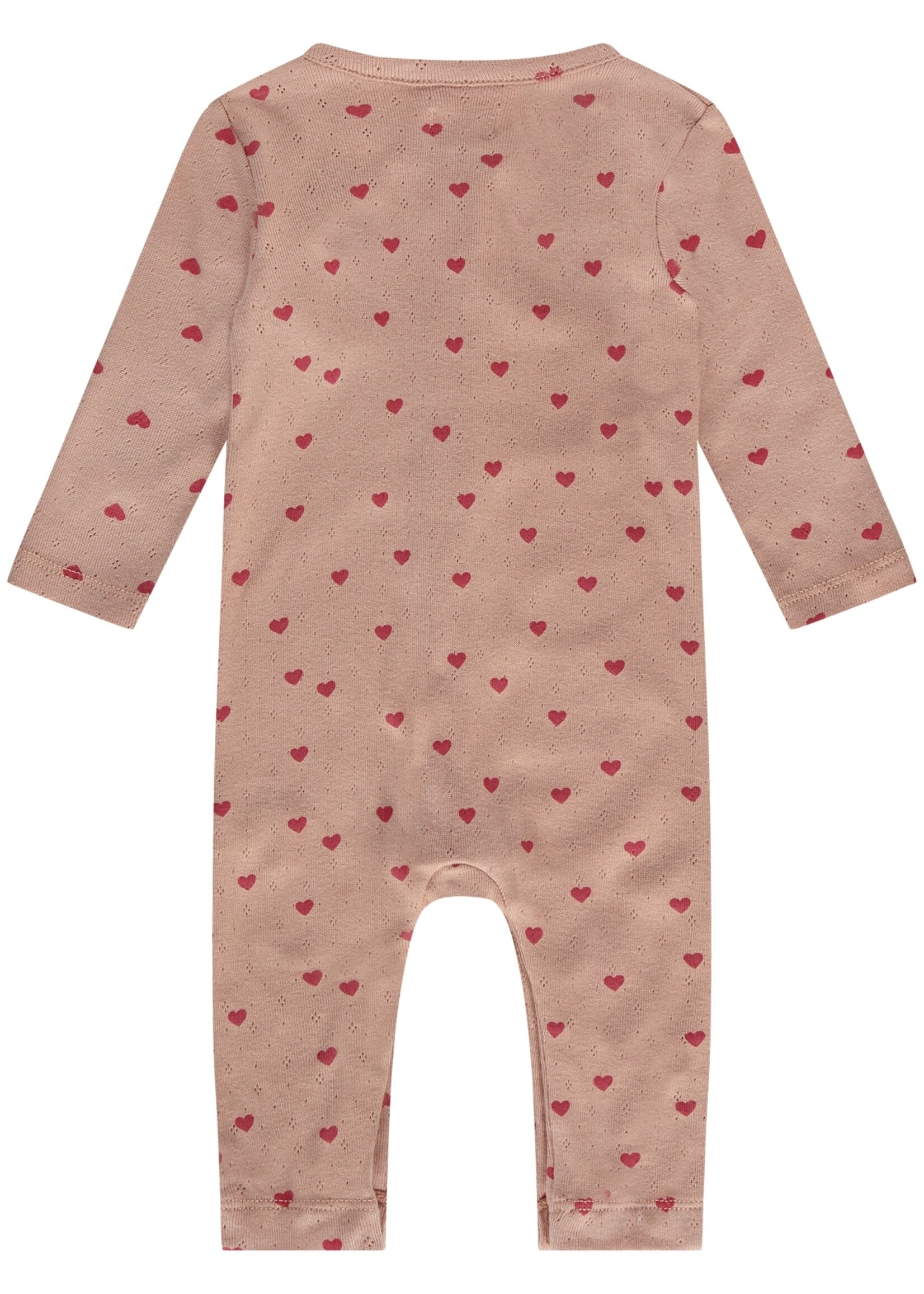 A Tiny Story baby suit long sleeve, dusty coral, TIN25129731