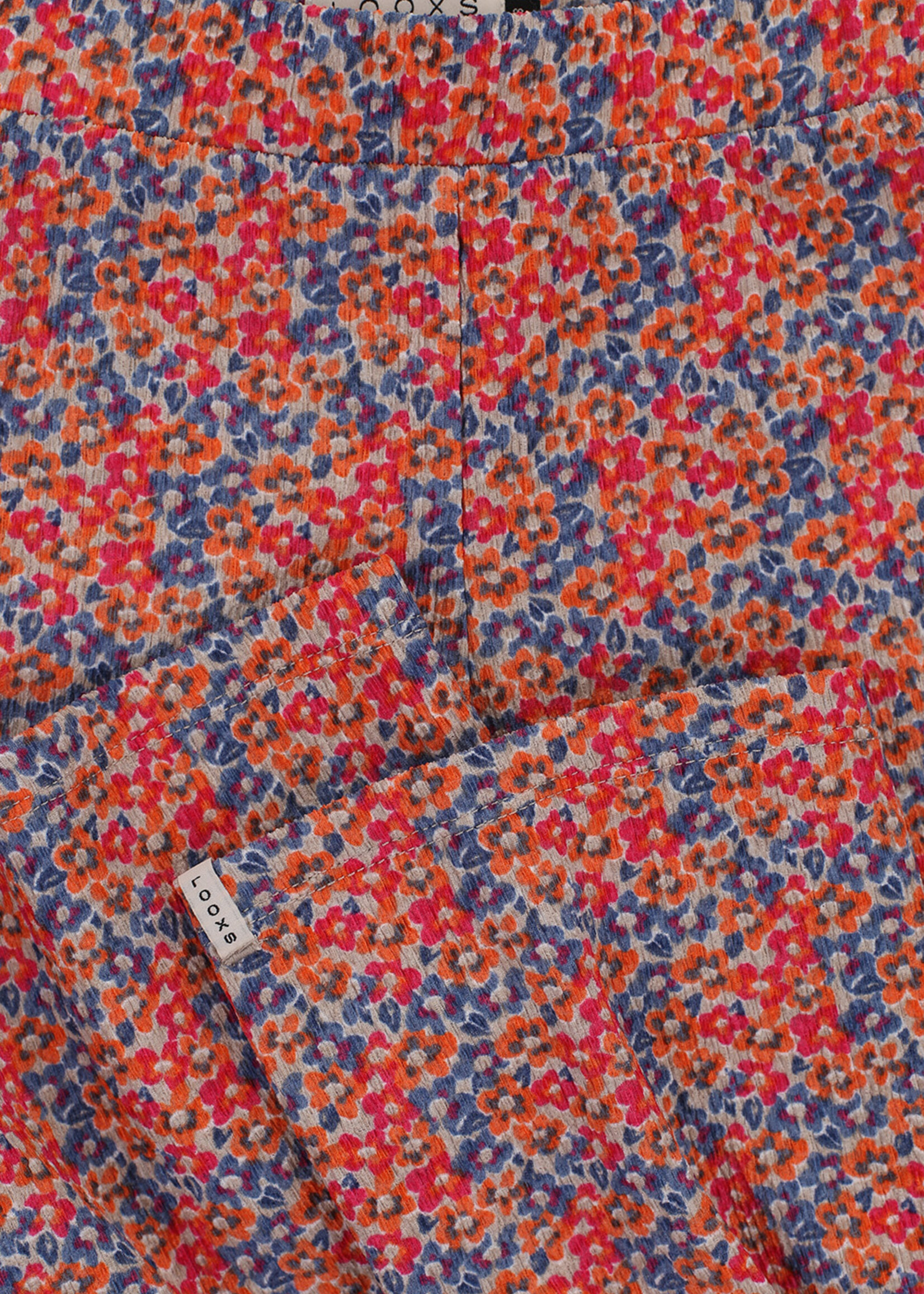 LOOXS Little Little Crinckle Flare Pants, Summer flowers