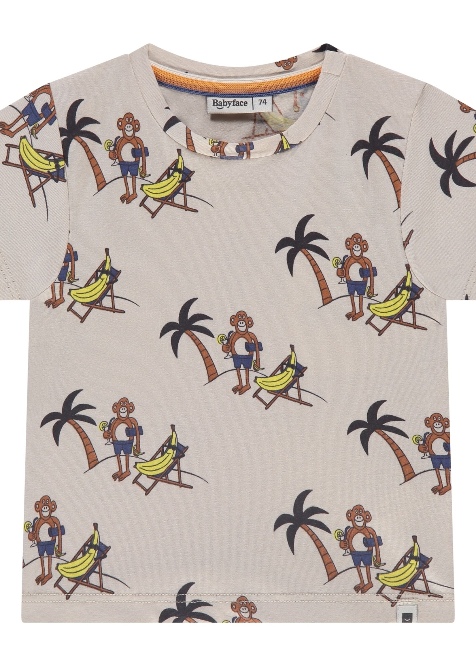 Babyface baby boys t-shirt short sleeve, bone, BBE25227637