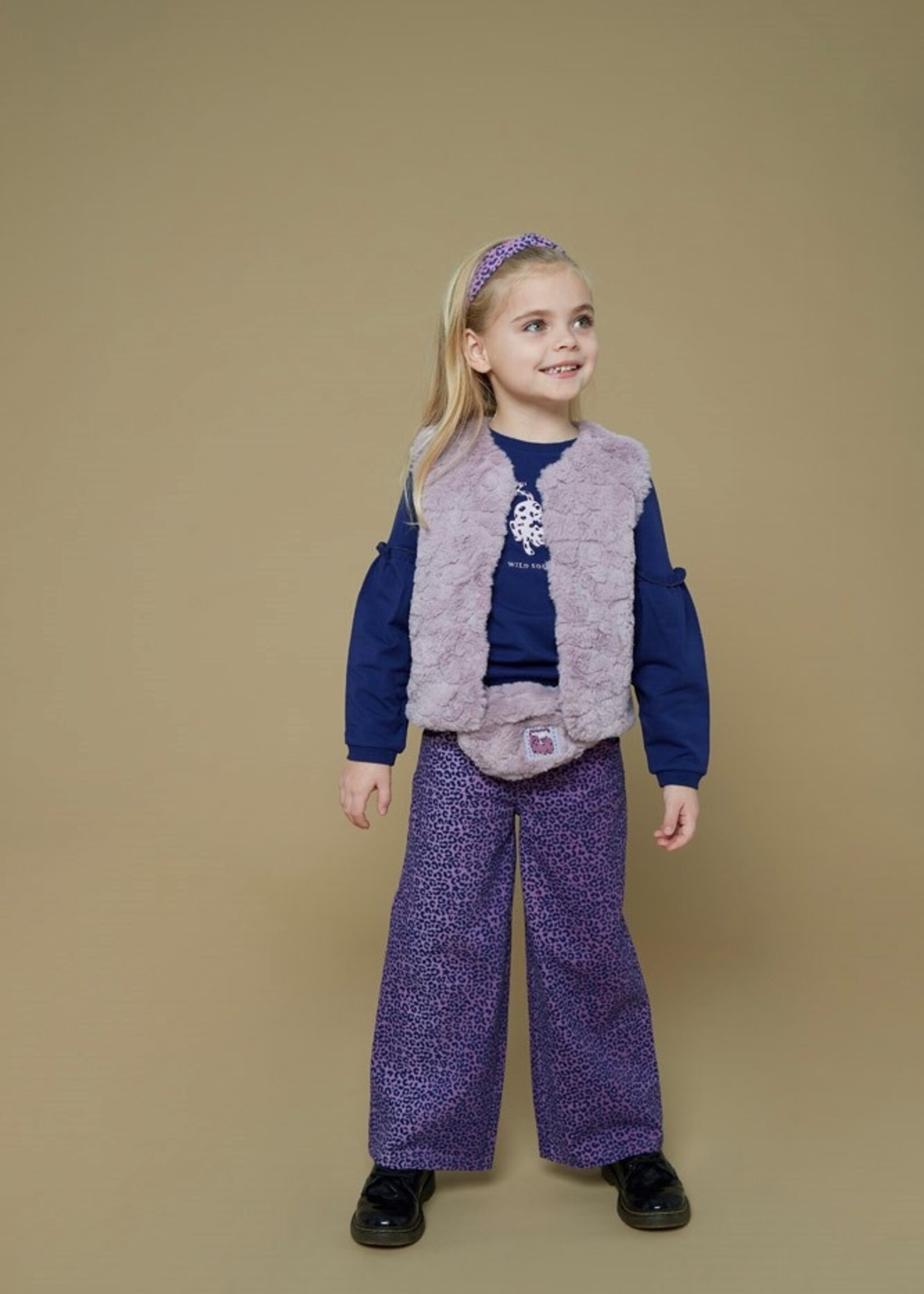 Jubel Omkeerbaar teddy gilet - Wild Soul, l.Lila