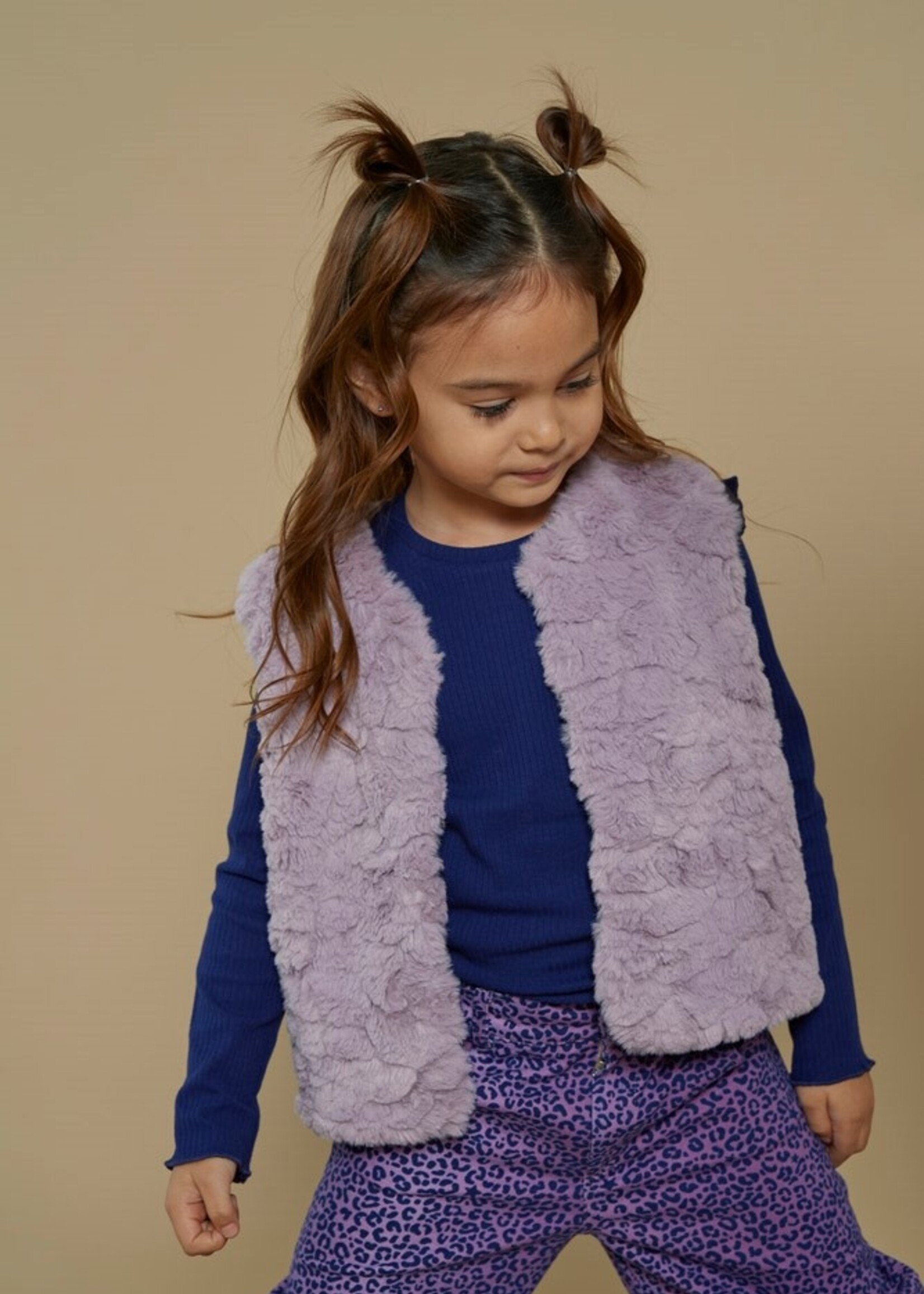 Jubel Omkeerbaar teddy gilet - Wild Soul, l.Lila
