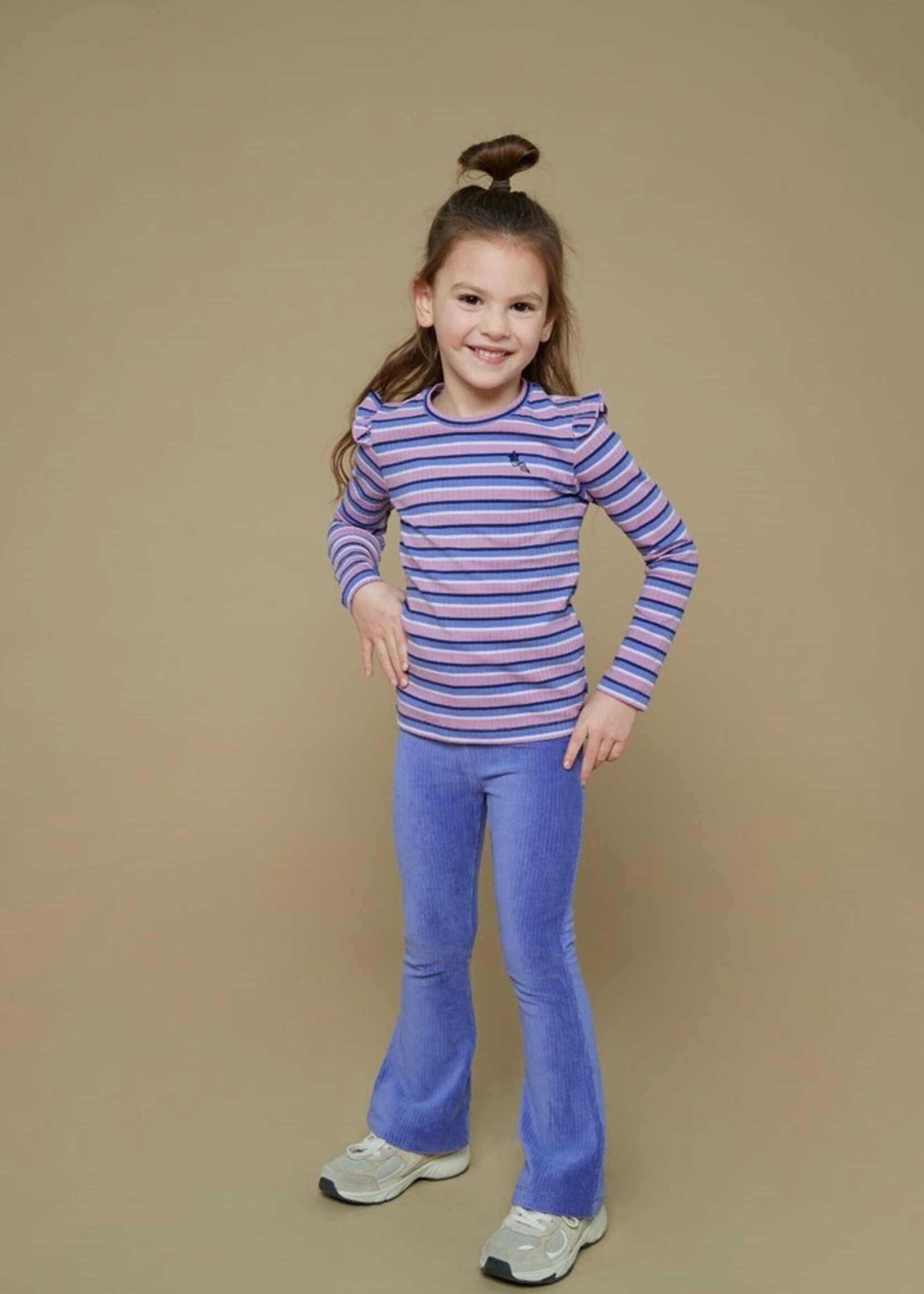 Jubel Longsleeve rib met streep - Wild Soul, Violet