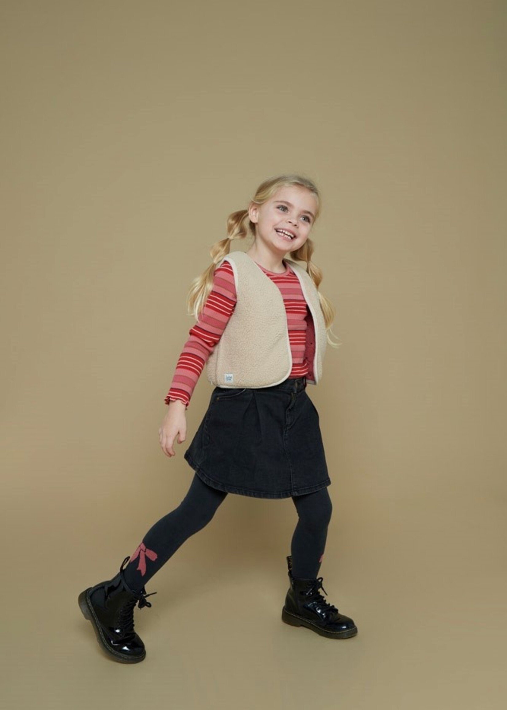 Jubel Teddy gilet - Queen Of Hearts, Offwhite