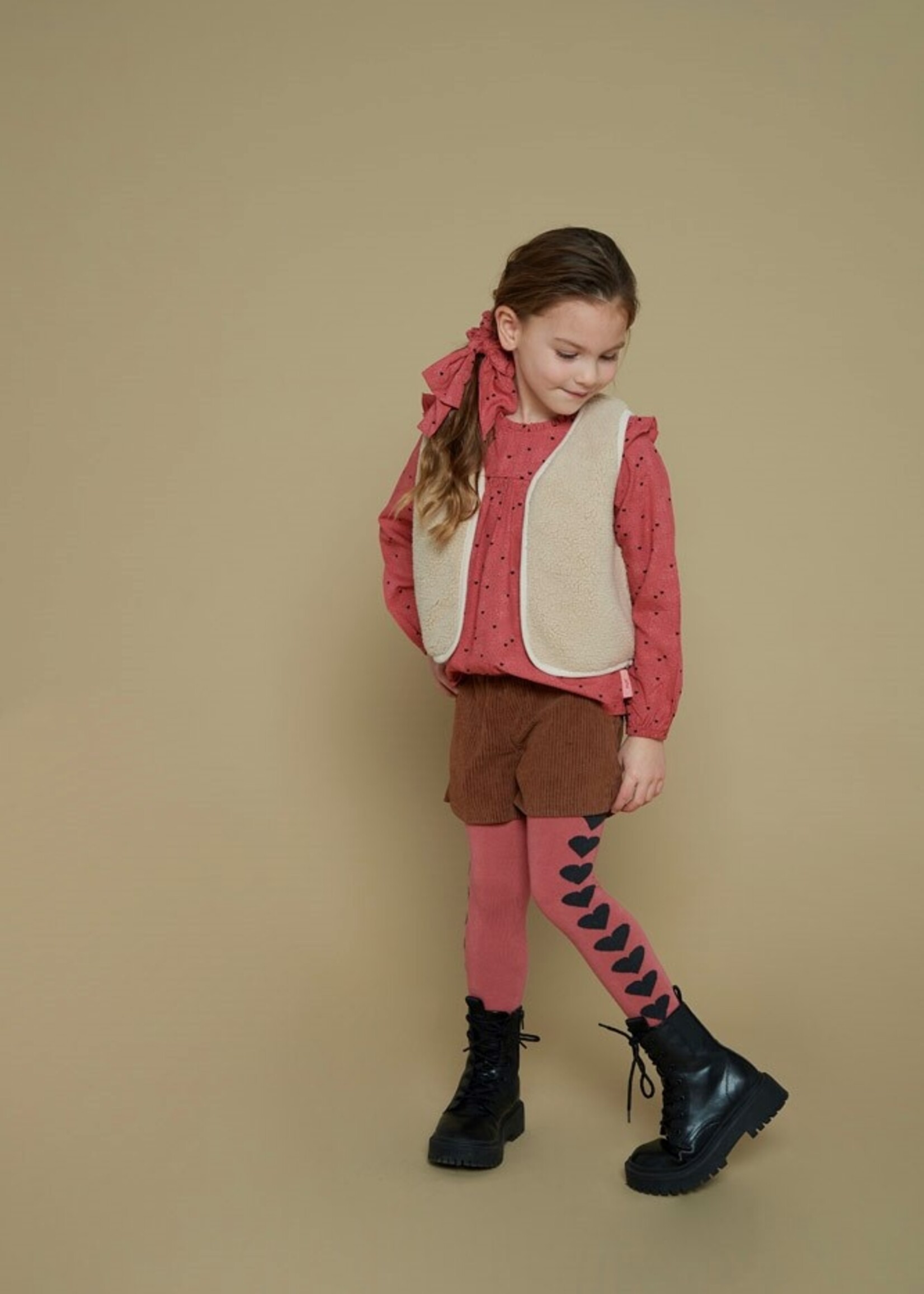 Jubel Teddy gilet - Queen Of Hearts, Offwhite