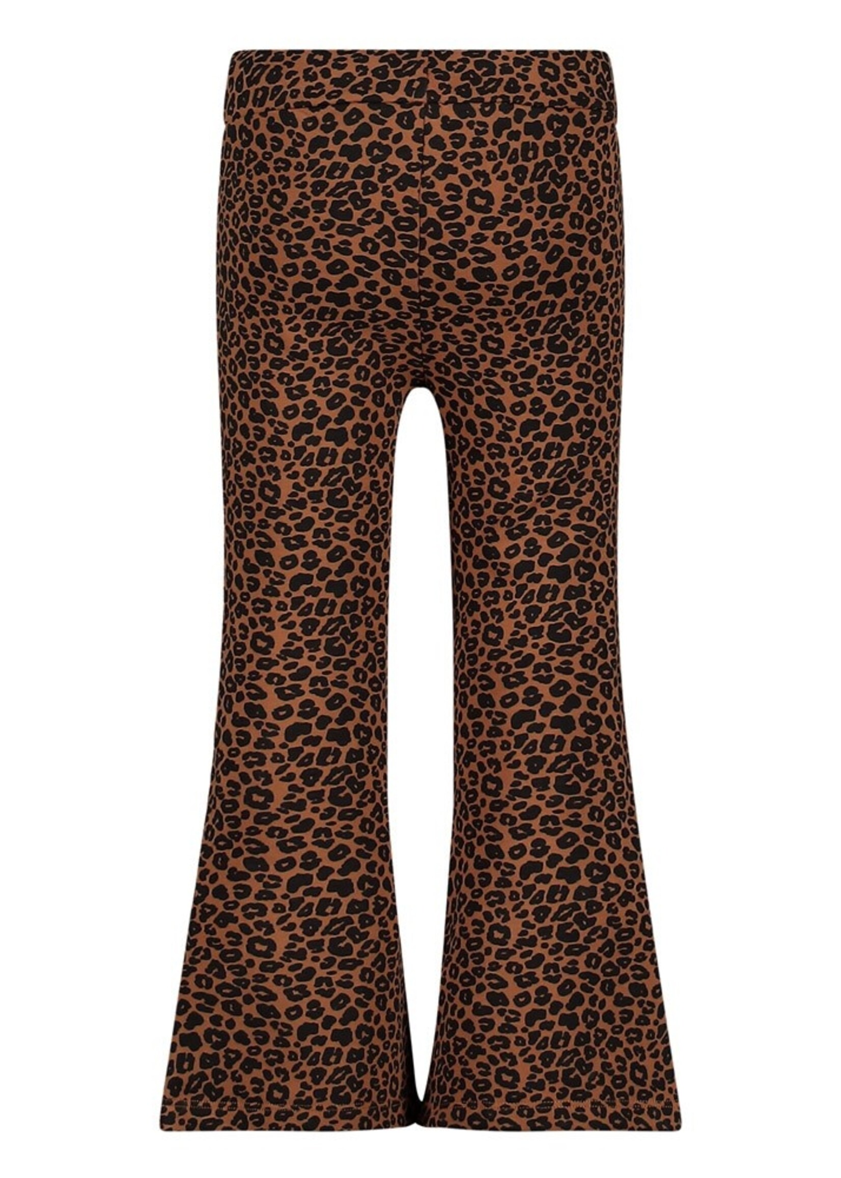 Jubel Flared broek AOP - Queen Of Hearts, Bruin