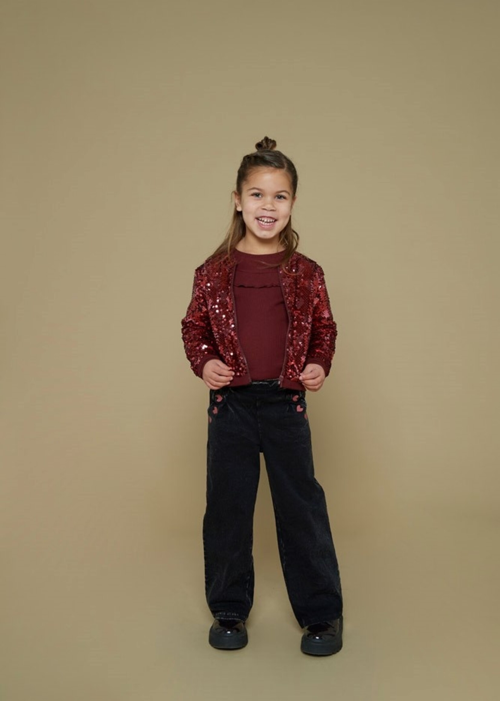 Jubel Culotte denim look - Queen Of Hearts, Antraciet