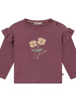 Babyface baby girls t-shirt long sleeve, burgundy, BBE25528627