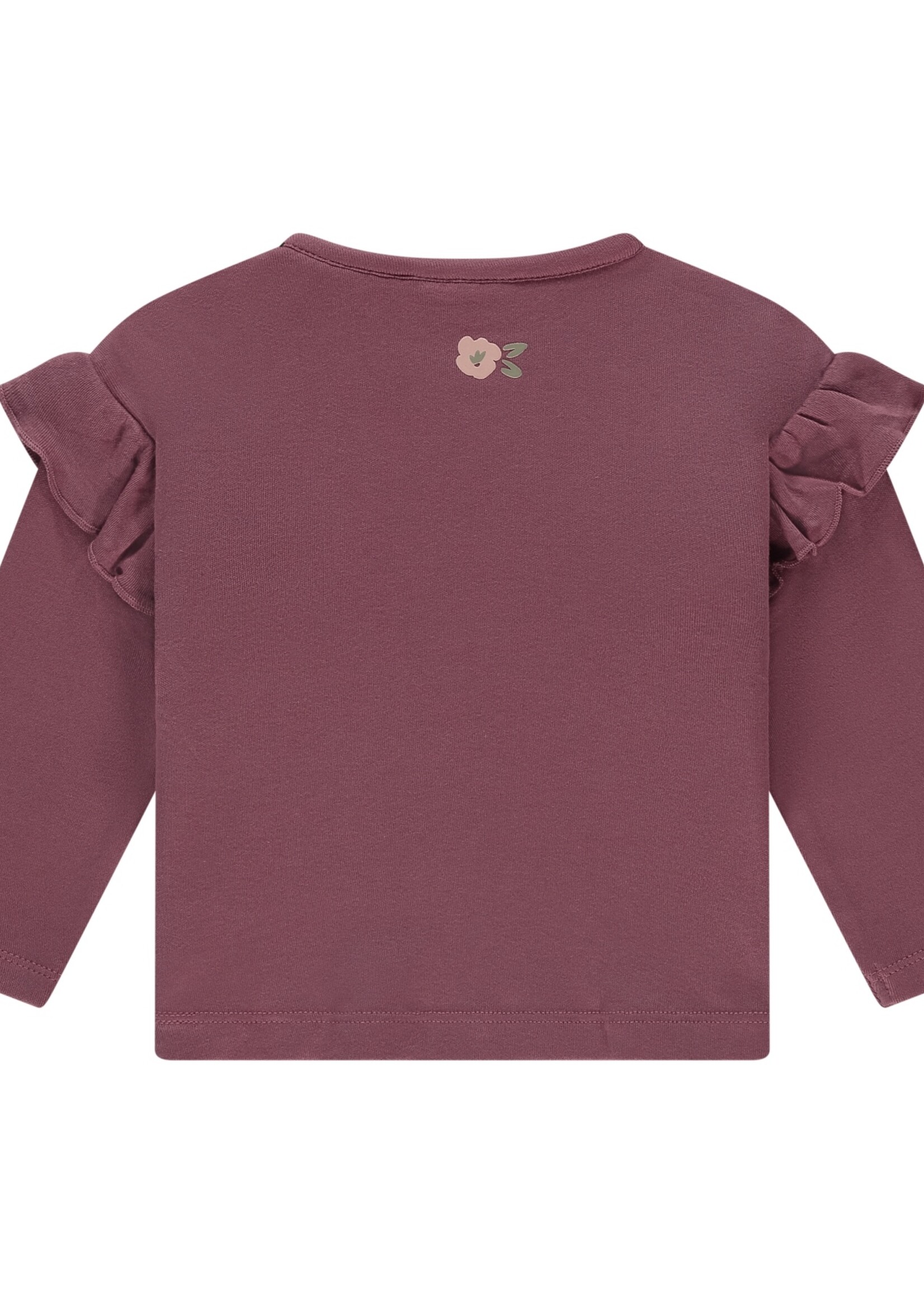 Babyface baby girls t-shirt long sleeve, burgundy, BBE25528627