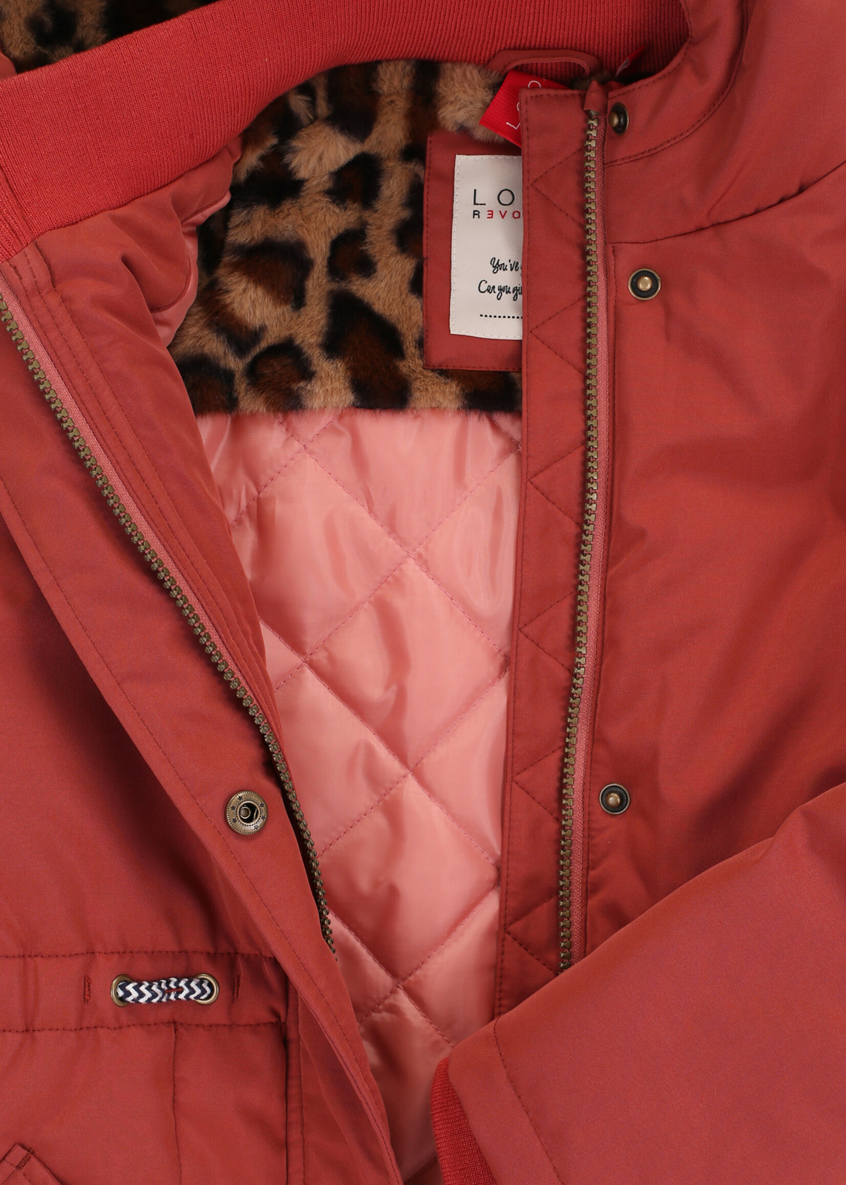 LOOXS Little Little parka outerwear jacket,Terracotta