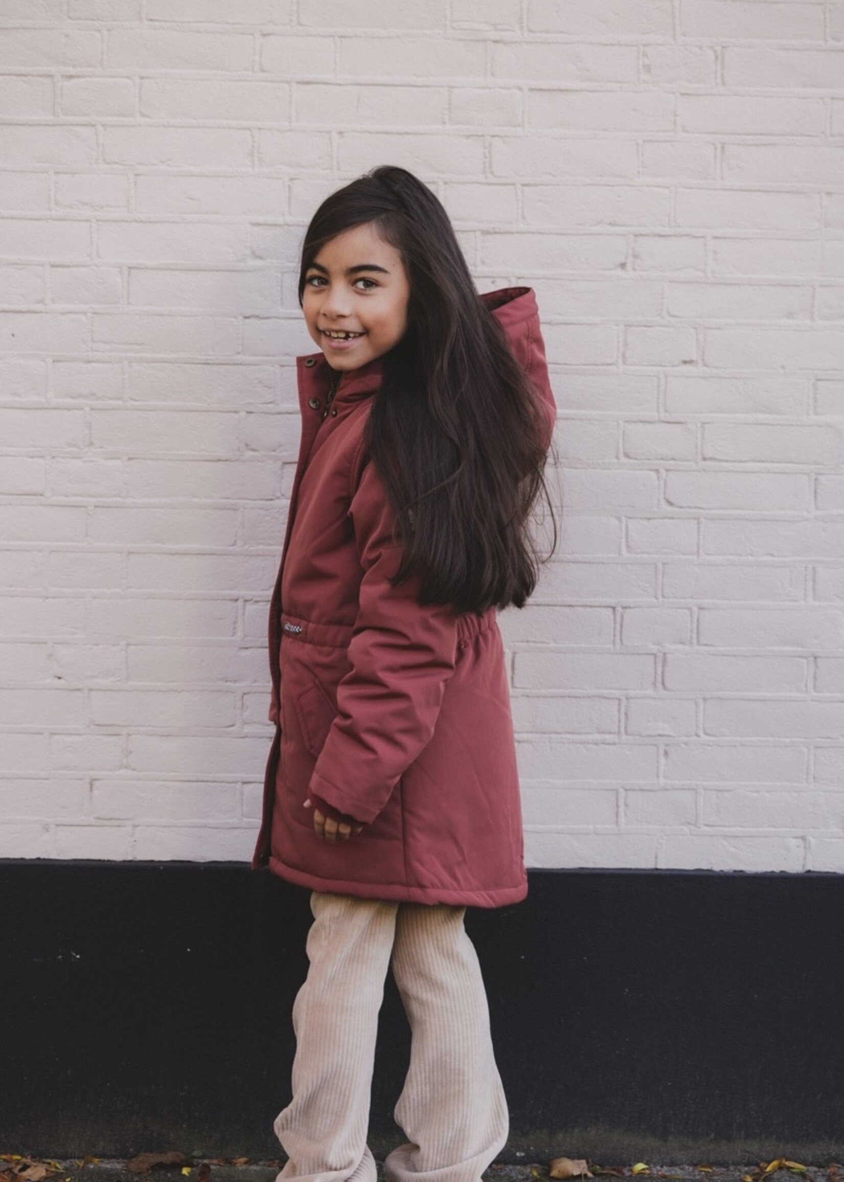 LOOXS Little Little parka outerwear jacket,Terracotta