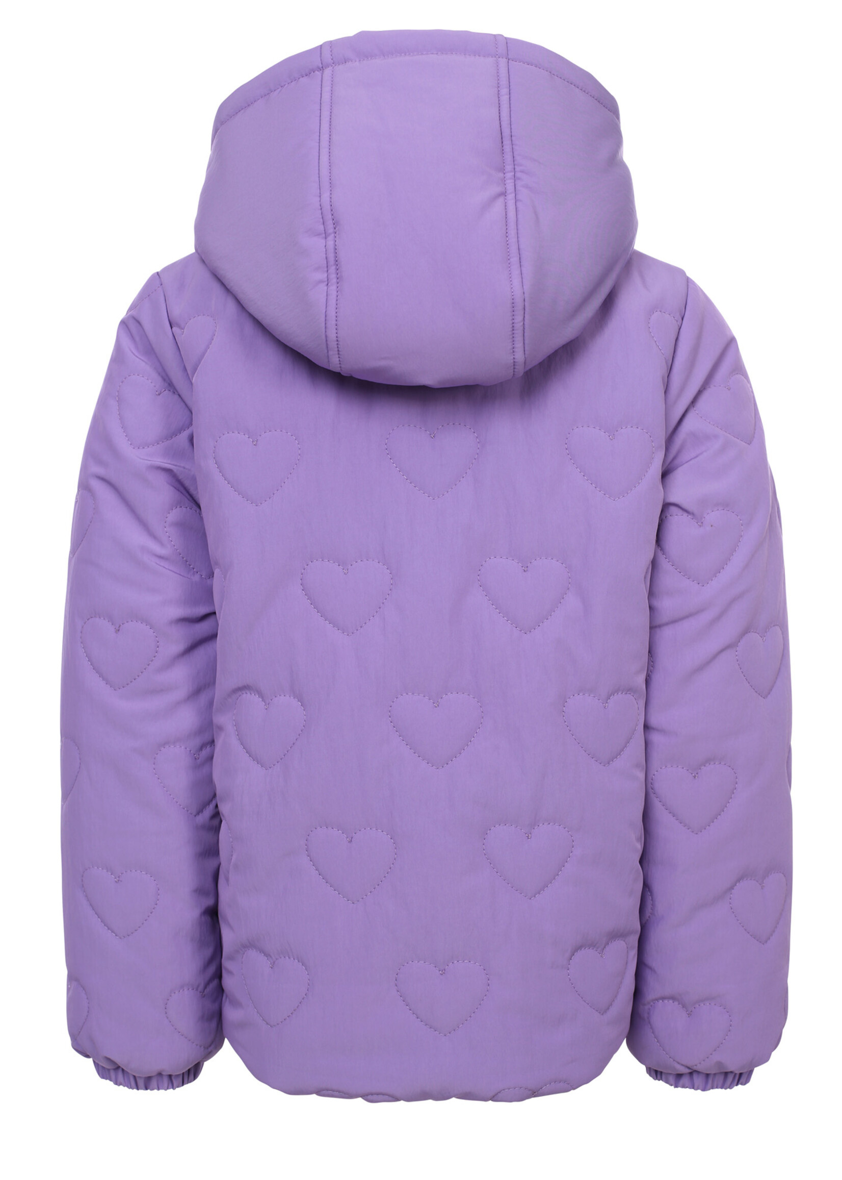 LOOXS Little Little quilted hearts outerwear jack,BRIGHT LILAC