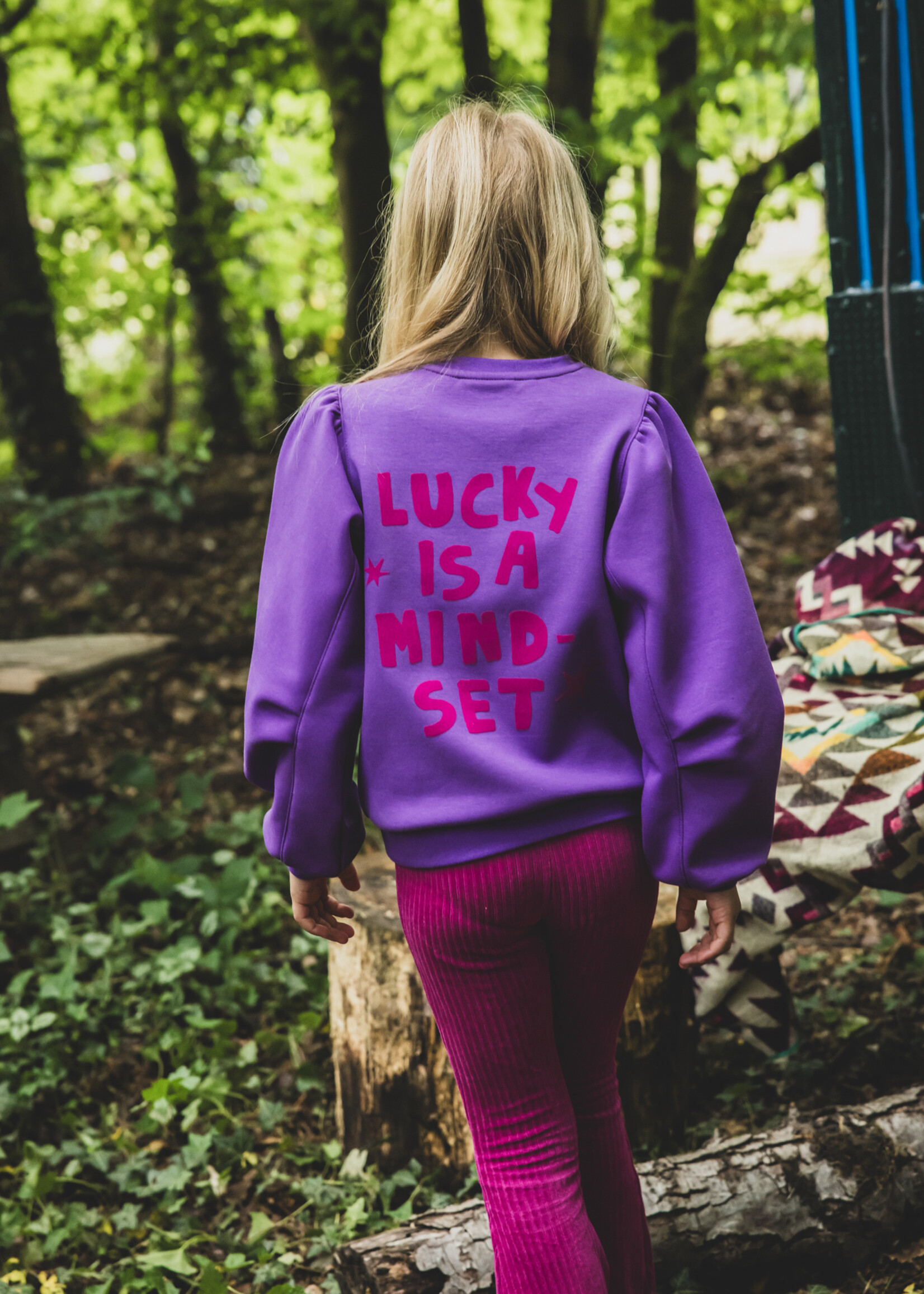 LOOXS Little Little sporty scuba sweat sweater,Violet purple