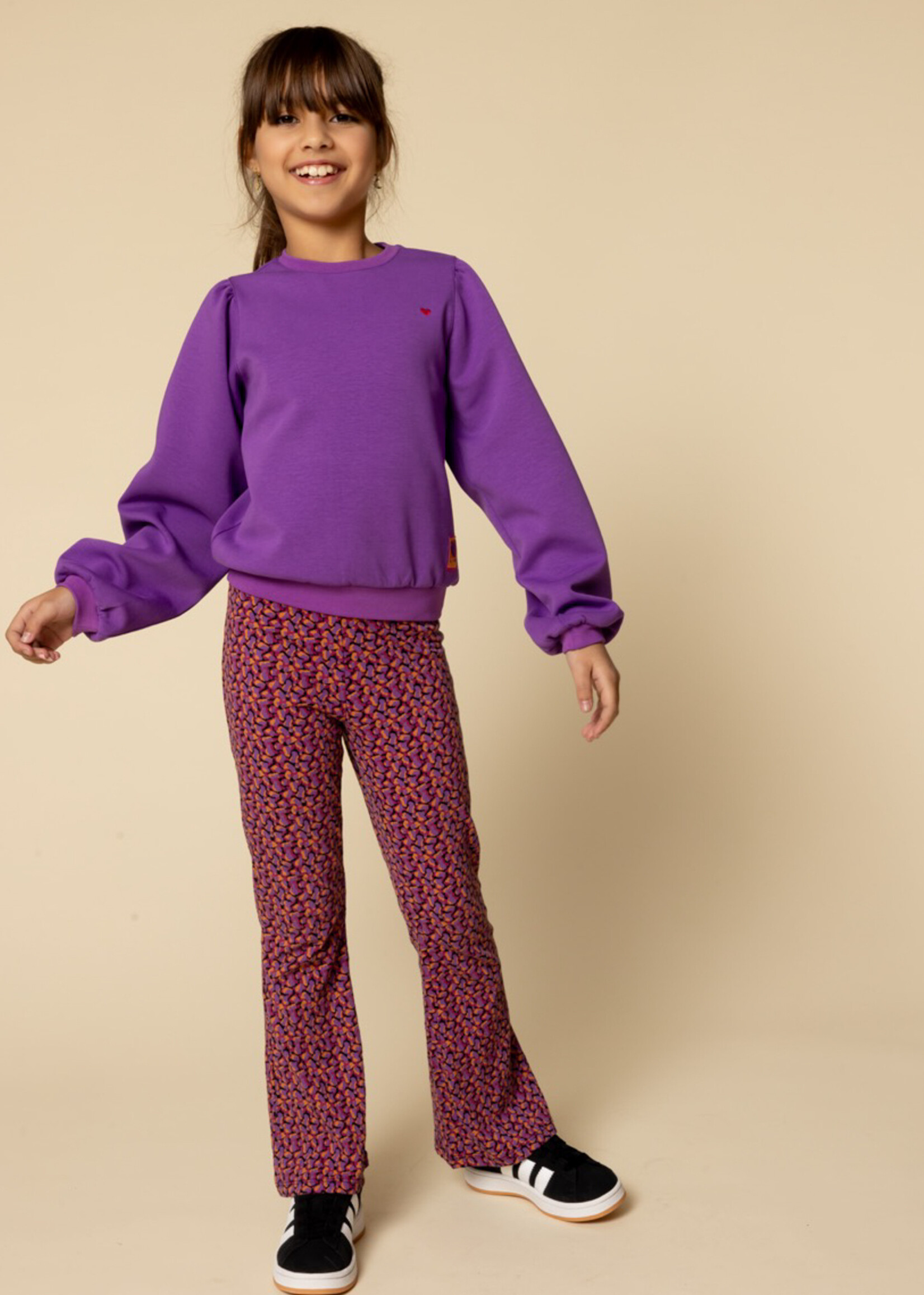 LOOXS Little Little sporty scuba sweat sweater,Violet purple
