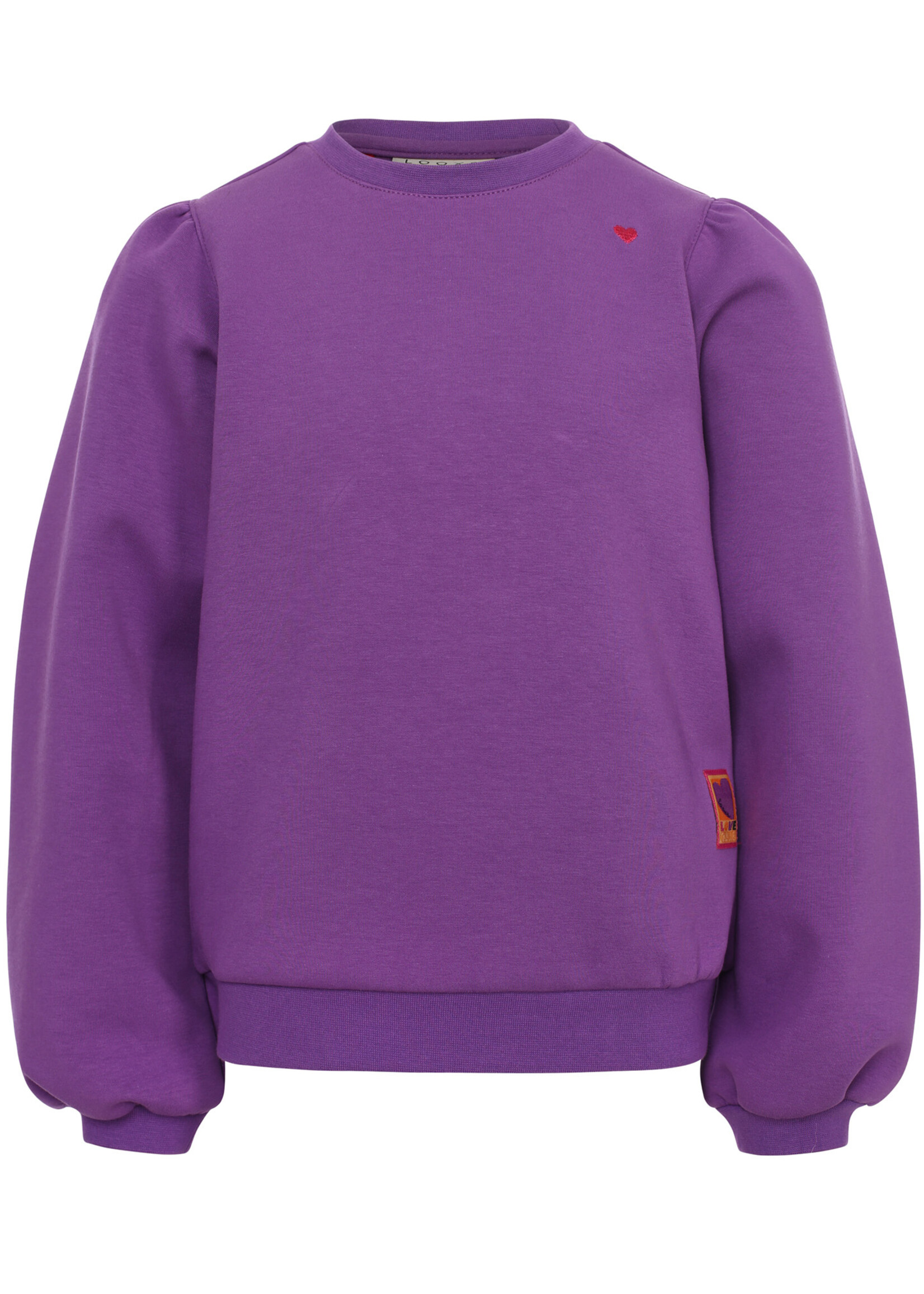 LOOXS Little Little sporty scuba sweat sweater,Violet purple