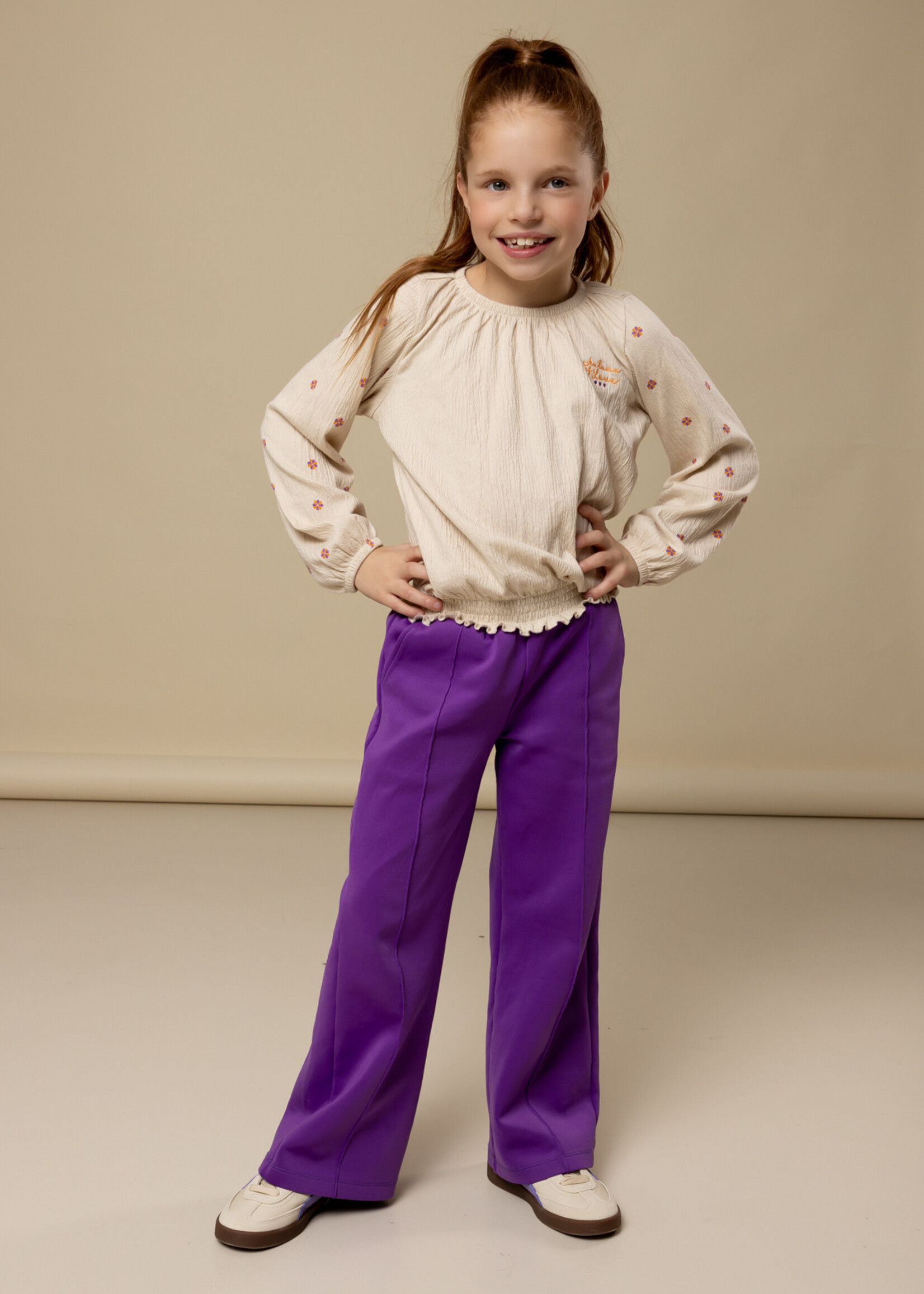 LOOXS Little Little sporty scuba sweat pants,Violet purple