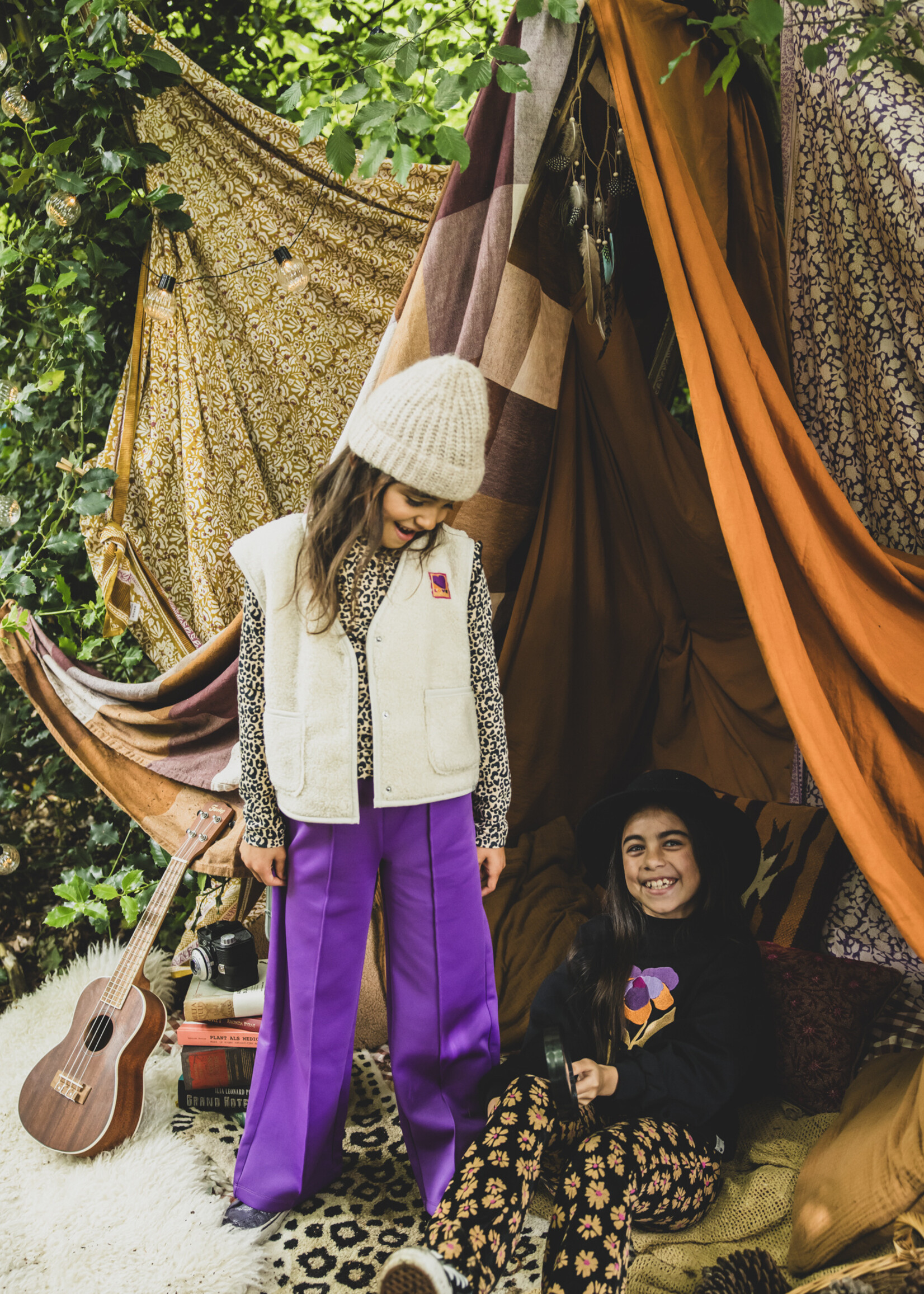 LOOXS Little Little sporty scuba sweat pants,Violet purple