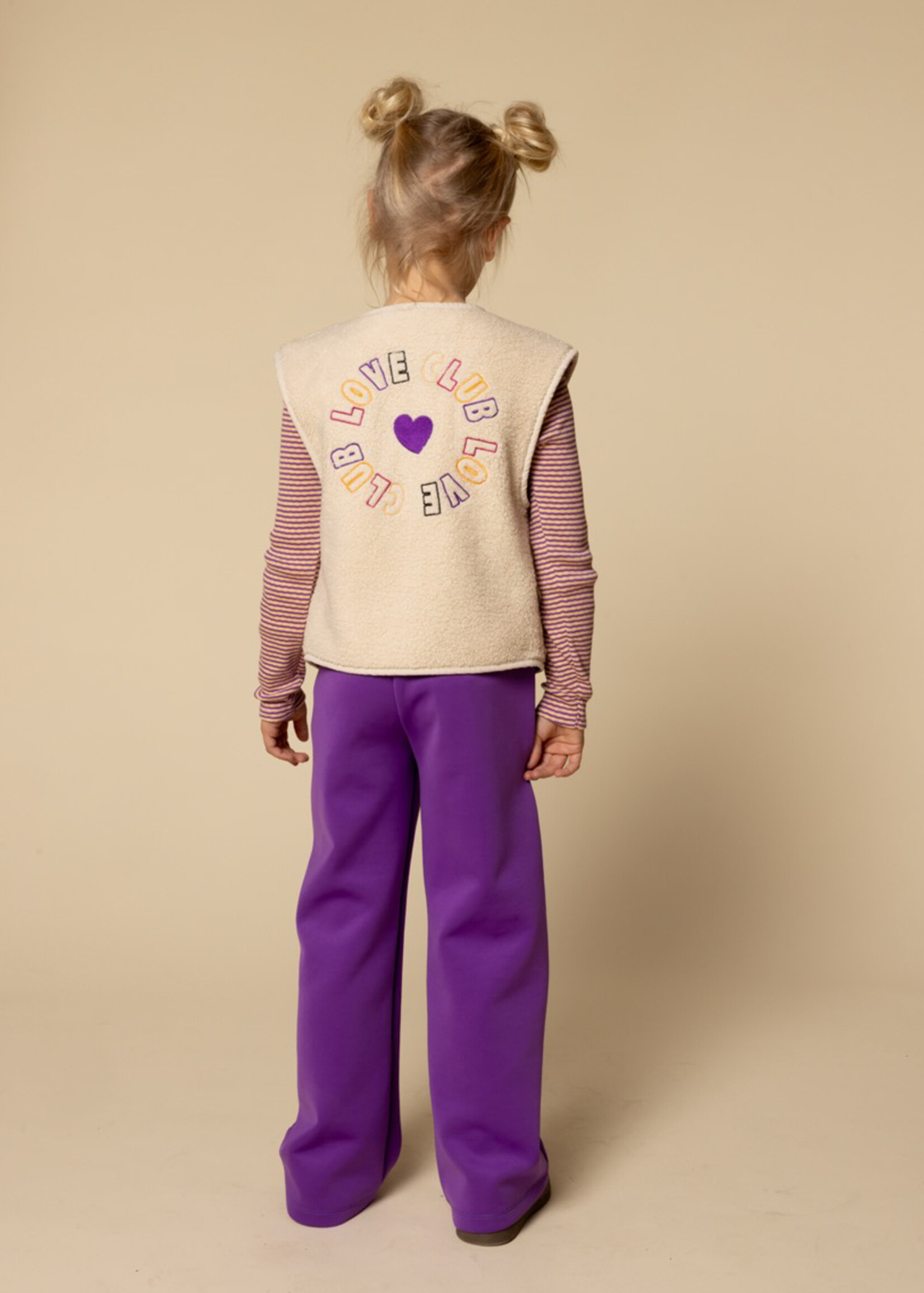 LOOXS Little Little sporty scuba sweat pants,Violet purple