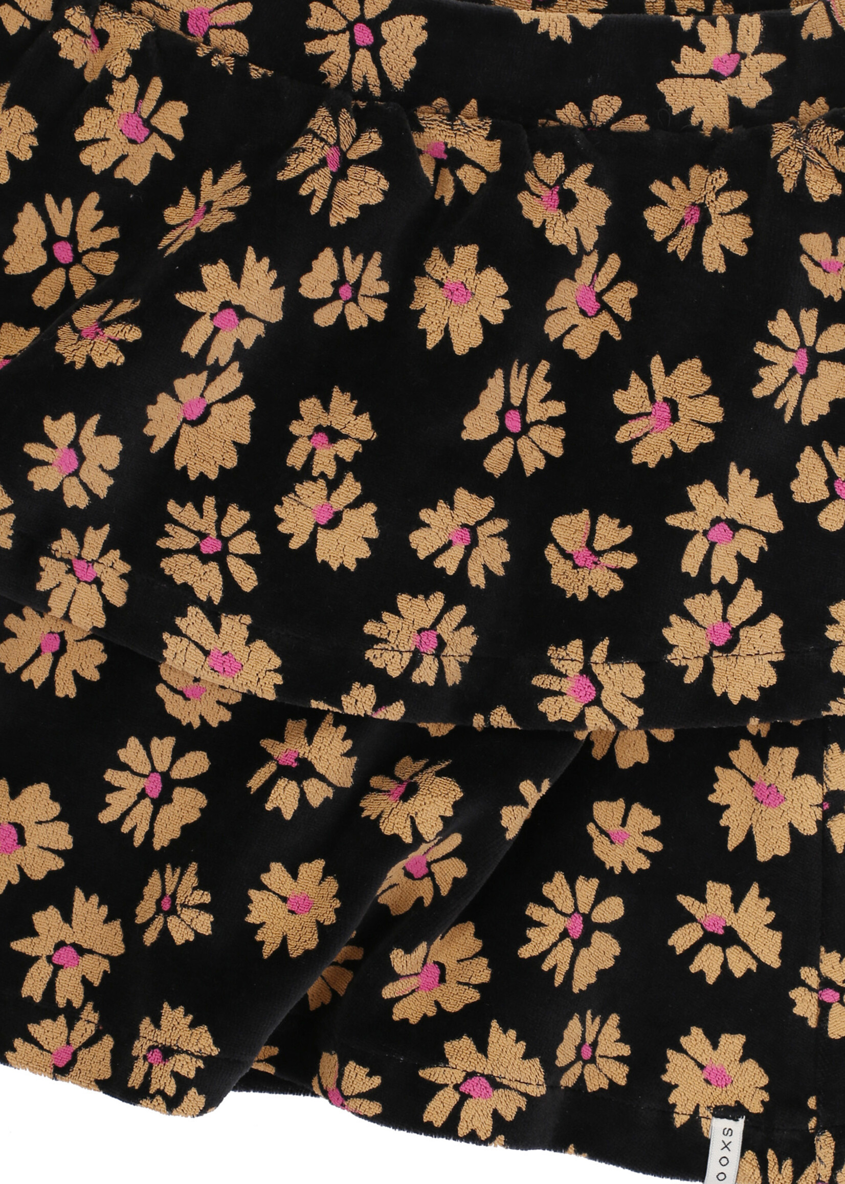 LOOXS Little Little velvet flaire skirt,soft winterflower
